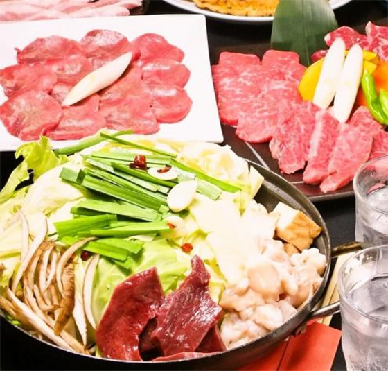 ☆要前日予約 焼き肉&もつ鍋コース☆